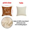 Autumn Pumpkin Set Pillow Cover Home Decor Sofa Cushion Letter Print Bedside Cushion Cover