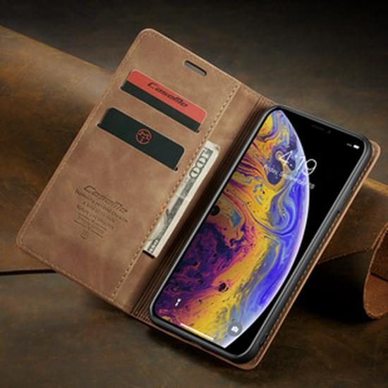 iPhone 16 Drop-Proof Leather Wallet Case for 14Pro & 13