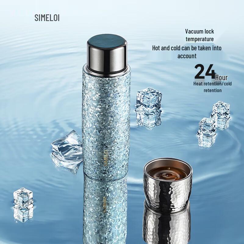 Shimeile Pure Titanium Insulated Ceramic-Lined Tea Tumbler