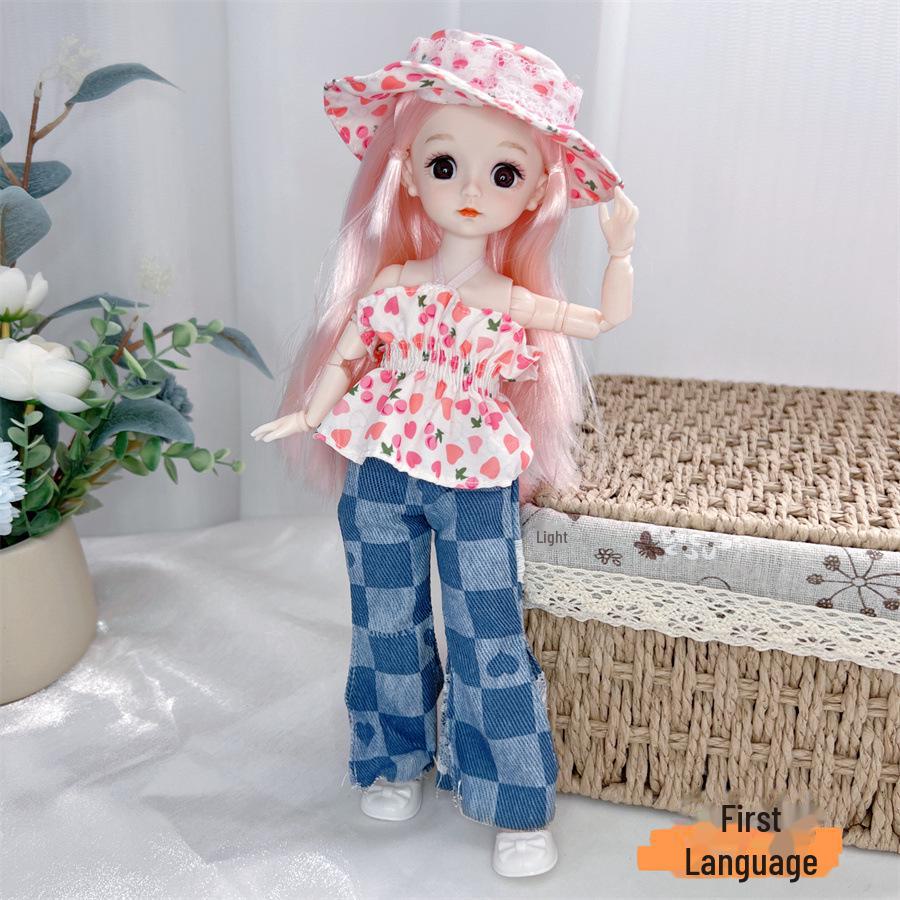 30 Cm Cute Princess Doll Set - 20 Joint BJD Girl, Perfect Birthday Gift
