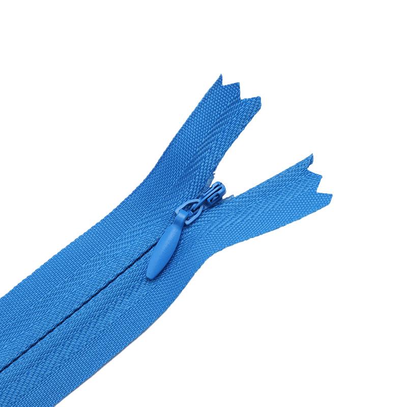 Invisible No. 3 Colorful Nylon Closed-End Zipper for Clothing and Accessories