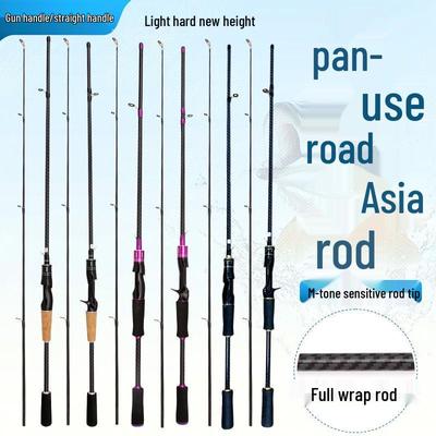 1.8m ML Thunder Lure Rod with Straight/Gun Handle for Trout, Zander, Bass - Two-Section Design