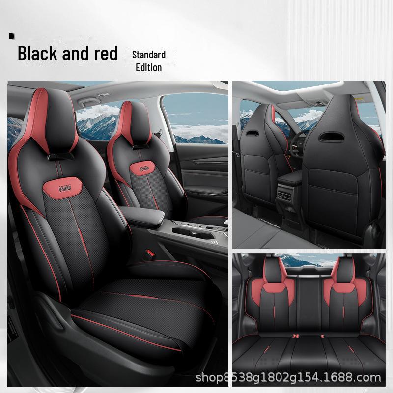 Changan Oushang X5PLUS Leather Car Seat Cushion - All-Season, Universal Fit, Anti-Dirt, Full Coverage.