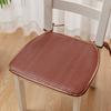 Summer Woven Rattan Seat Cushion, Square Office Dining Chair Mat with Ties, Anti-slip Breathable Handmade Cooling Sitting Pad