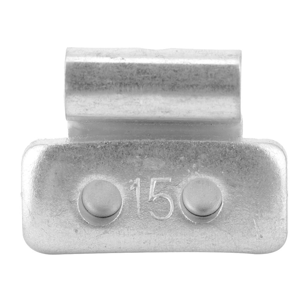 15g 0.53oz 100 Stück P-Stil Radgewicht Aluminiumlegierung Aufsteckausgleichsgewicht für Stahlräder