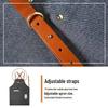 Waterproof, Oil-Proof Canvas Apron for Art, Painting, or Coffee Shop Wear-Resistant Custom Work Uniform.