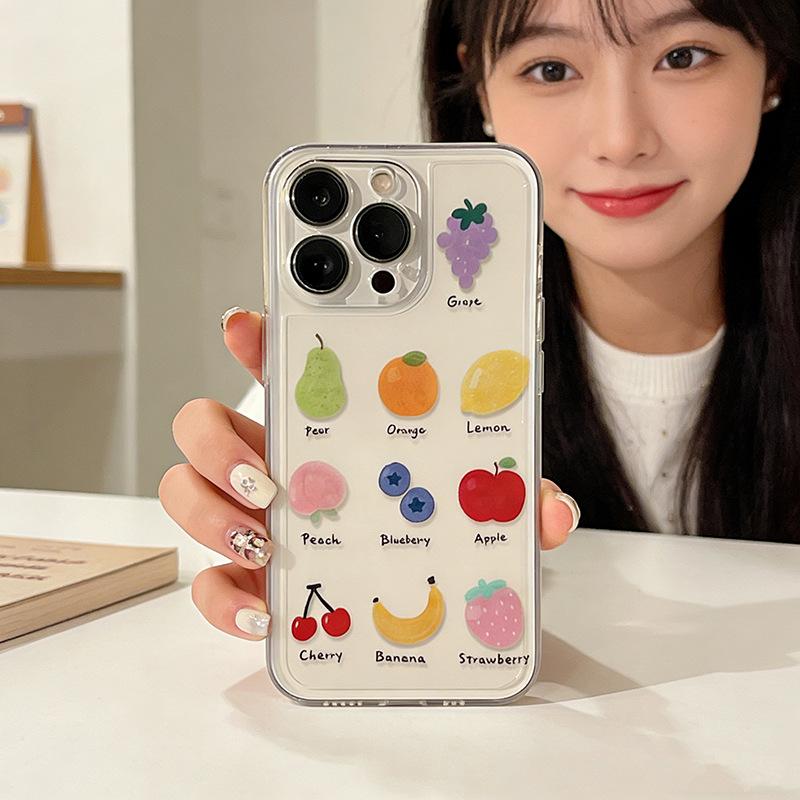 

Nine-Palace iPhone 17 Pro Max Anti-Drop Grapefruit Soft Case iPhone 17 Air
