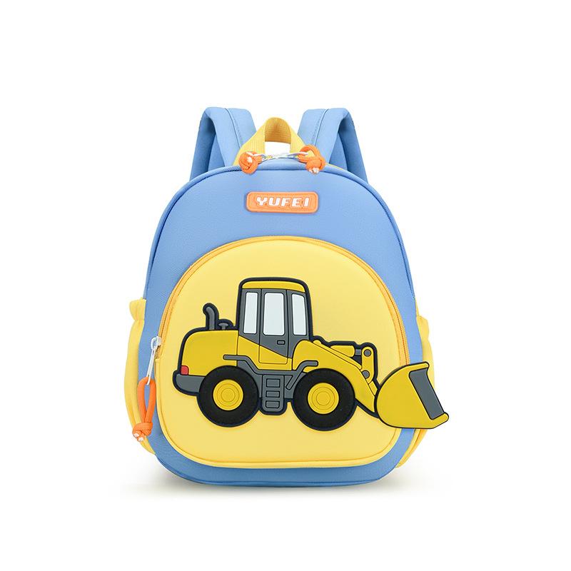 Cartoon Car Kids Backpack Boys Girls Preschool Daycare Bookbag Lightweight Protective Spinal Water-Resistant Toddler Daypack