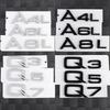 3D ABS Letters Emblem for A3 A4 A5 A6 A7 A8 Q2 Q3 Q5 Q7 A4L A6L A8L Car Rear Trunk Badge Tail Logo Decoration Sticker Decal