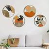Wall Decor Set With Wooden Craft Pieces For Rustic Home Interior