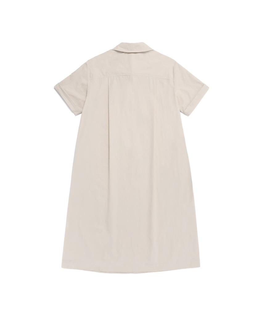NATIONALGEOGRAPHIC N262Wop140 Women'S Freeze Stretch A-Line Collar Short Sleeve Dress Silver Birch