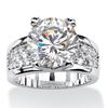 European and American Ornament Fashion Creative Zircon Gemstone Ring Anniversary Gift Ring for Women