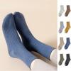 10Pairs Solid Color Women Mid-calf Socks Simple Autumn Tube Socks Simple Business Socks Men  Sports