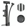 Fahrradpumpe Aluminiumlegierung Hohe Härte Tragbar Mini Schwarz Fahrrad Standpumpe für Mountainbikes