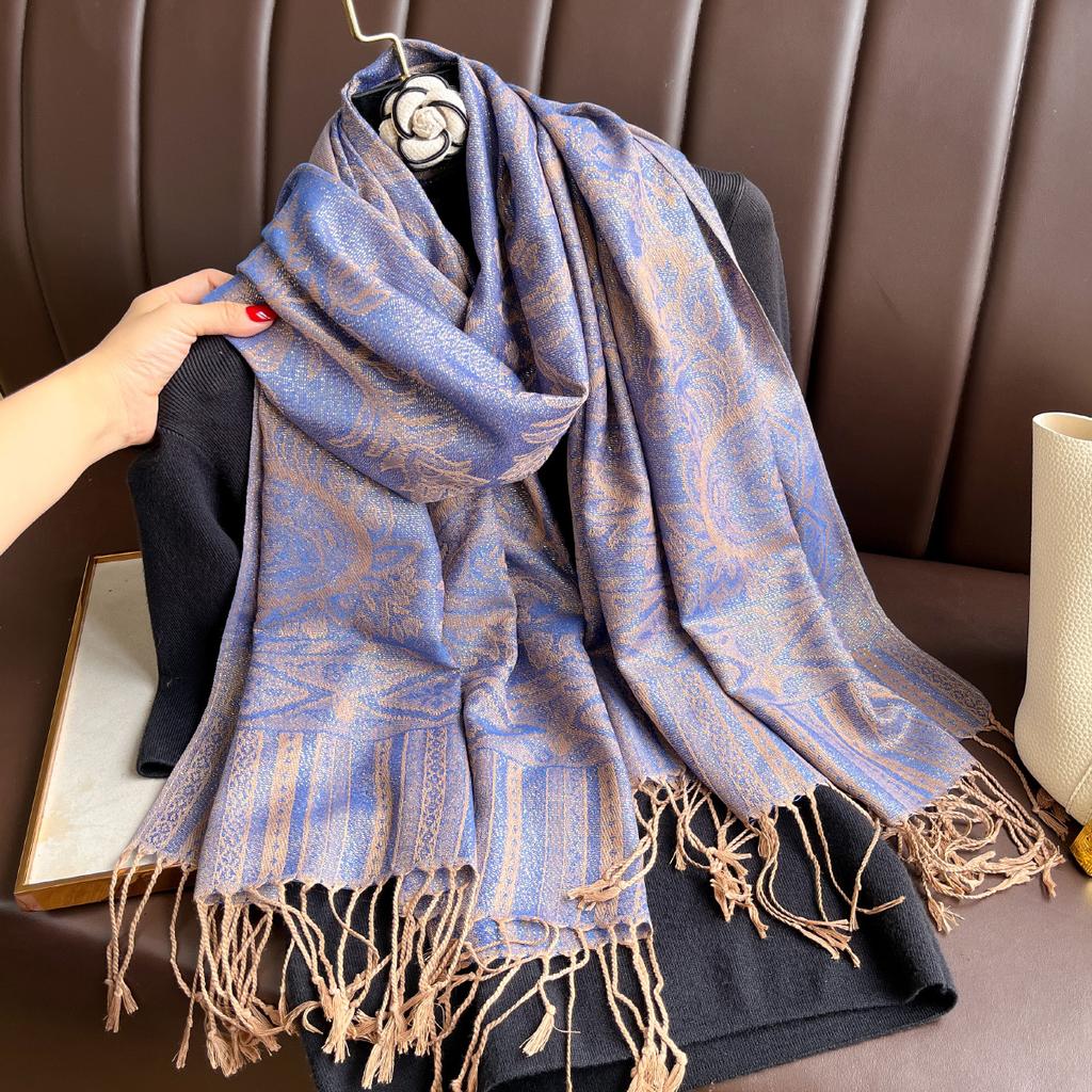 Luxury Brand Autumn Cashmere Pashmina Shawl Lady Wrap Warm Winter Scarves Design Print Female Foulard Hijab Stoles Scarf