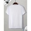 Men's Graphic Tee - Casual Crew Neck, Short Sleeve T-Shirt for Summer, Breathable, Pattern, Leisure Style, Conventional Version, Summer