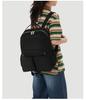 Schoolbag New Korean Version Backpack Fashionable Versatile Backpack Trendy Cool Light Shoulder Bag Waterproof Cloth Solid Color Simple Household