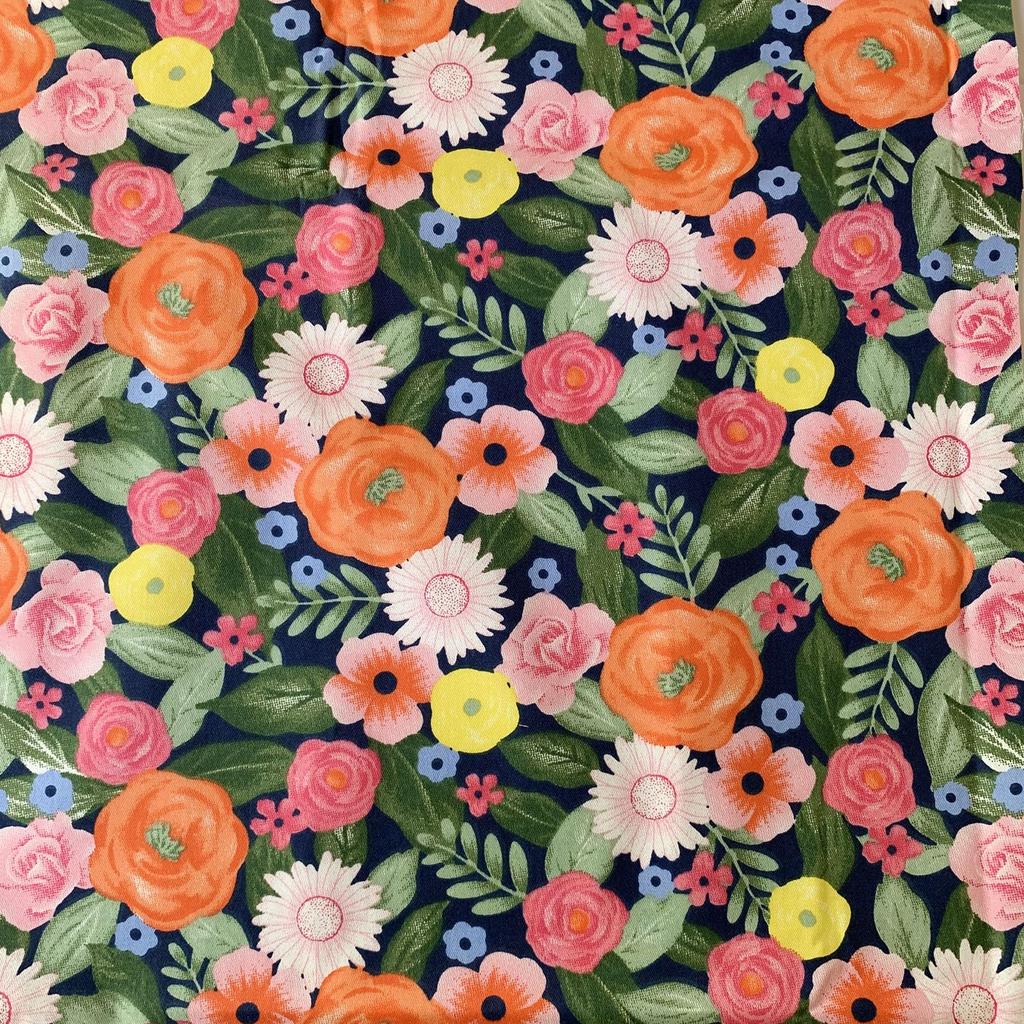 Floral Fabric Patchwork Cutting Nordic Cotton for DIY Green 8-Piece Set, 50x40cm, Fabric, Cloth, Scraps, Crafts,