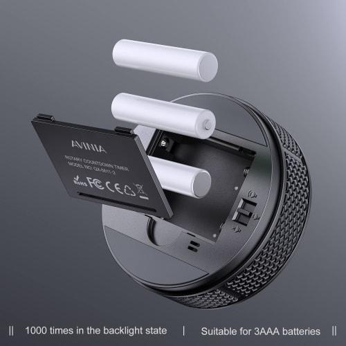 Digital Kitchen Timer, Visual Timer with Large LED Display, Magnetic Countdown Timer for Classrooms, Cooking, Fitness, Baking, Studying, and Teaching,