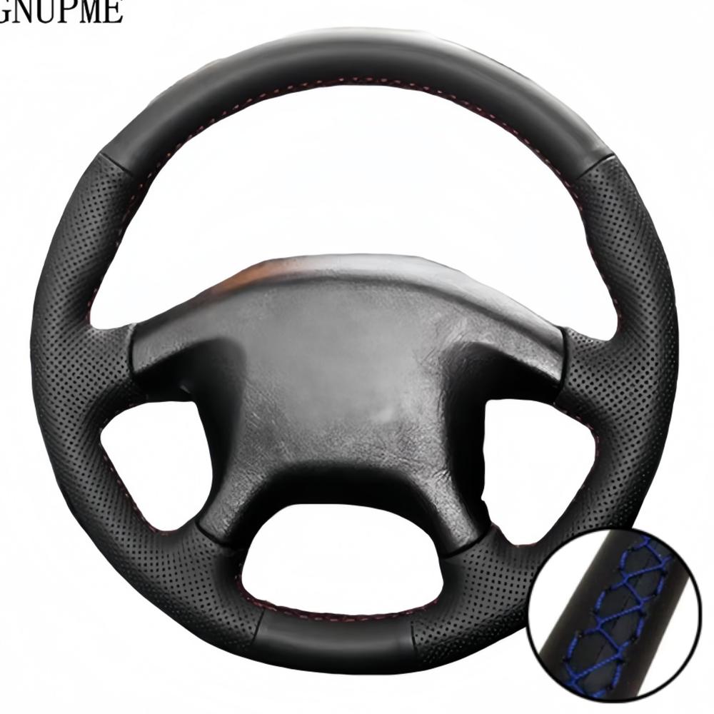 Hand Stitched Perforated Microfiber Leather 1997 - 2006 Pajero Pinin Space Gear Steering Wheel Cover For Mitsubishi L200