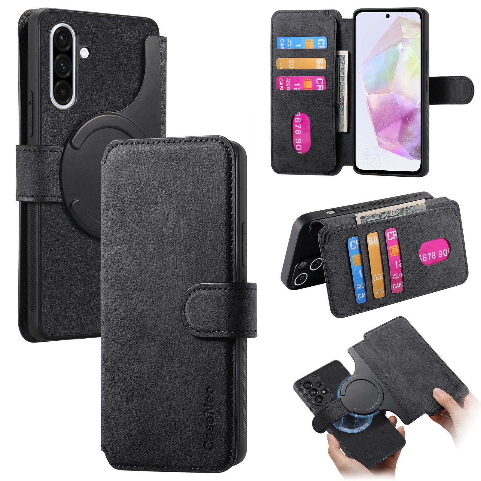 

For Samsung Galaxy A36 5G Magnetic Case CASENEO Detachable Leather Phone Wallet Cover E