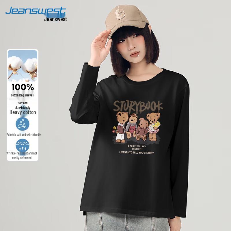 Jeanswest Women s Pure Cotton Long Sleeve T-Shirt M