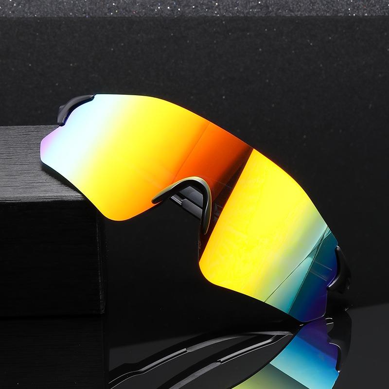 Men Rimless Oversized Sports Sunglasses Colorful Lightweight Running Glasses Women Mountaineering Outdoor Sports Cycling Eyeglasses