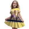 Girls Fly Sleeve Nightgown Girls Milk Silk Dresses