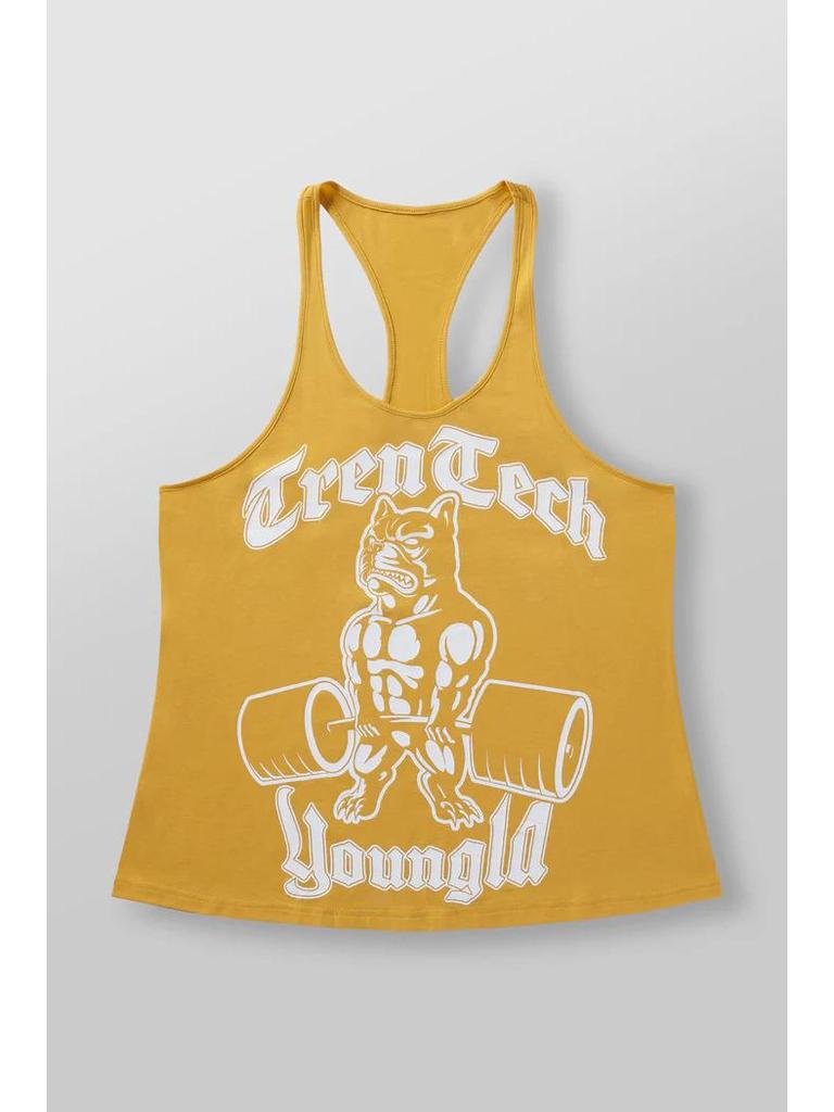 New Men's Sleeveless Cotton Sports Tank Top - Loose Fit for Running & Fitness