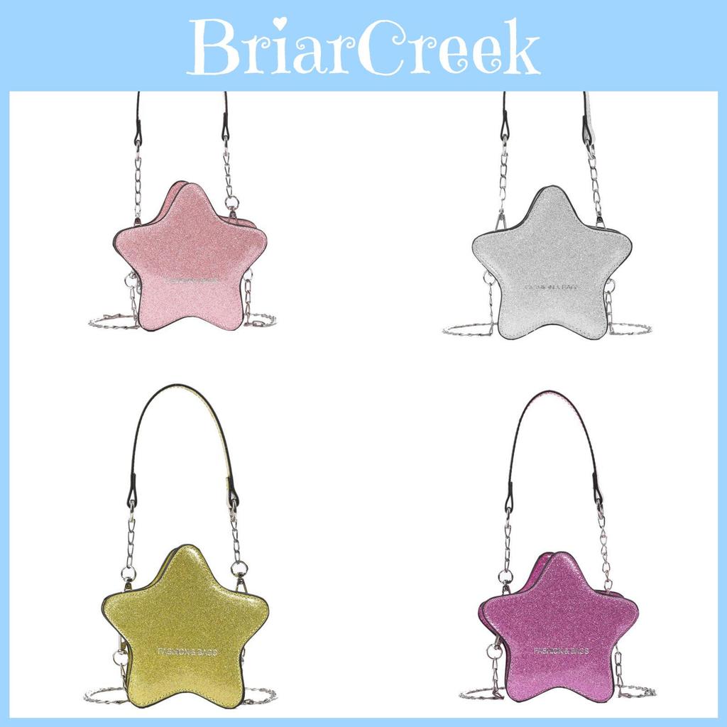 Fashionable Solid Color Star Shaped Glossy Children Casual Shoulder Chain Bag For Preschool Children
