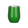 304 Stainless Steel Double-Layer Vacuum Insulated 12oz Egg-Shaped Cup, Portable U-Shaped Design with Heat Sublimation Spray.