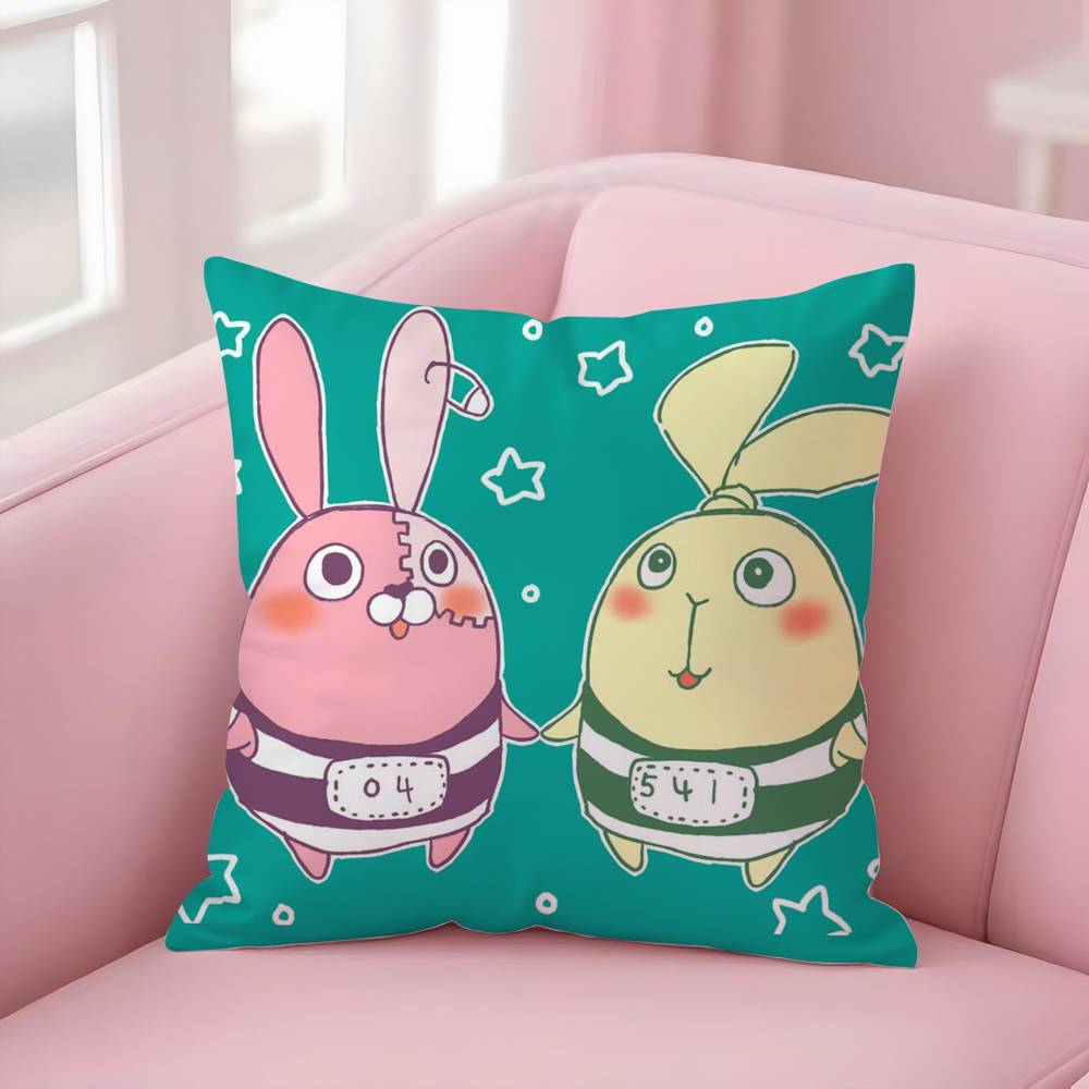 Anime U-Usavich Pillow Case Sofa Short Plush Double-sided HD Printing Room Home Office Gift Cushion Cover