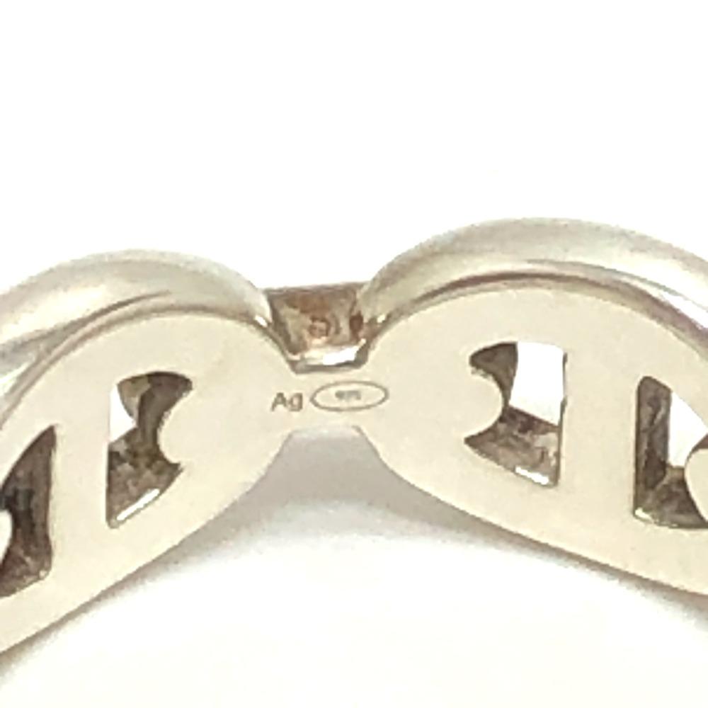 HERMES Chaine d'Ancre Accessory Jewelry Ring SV925 Silver