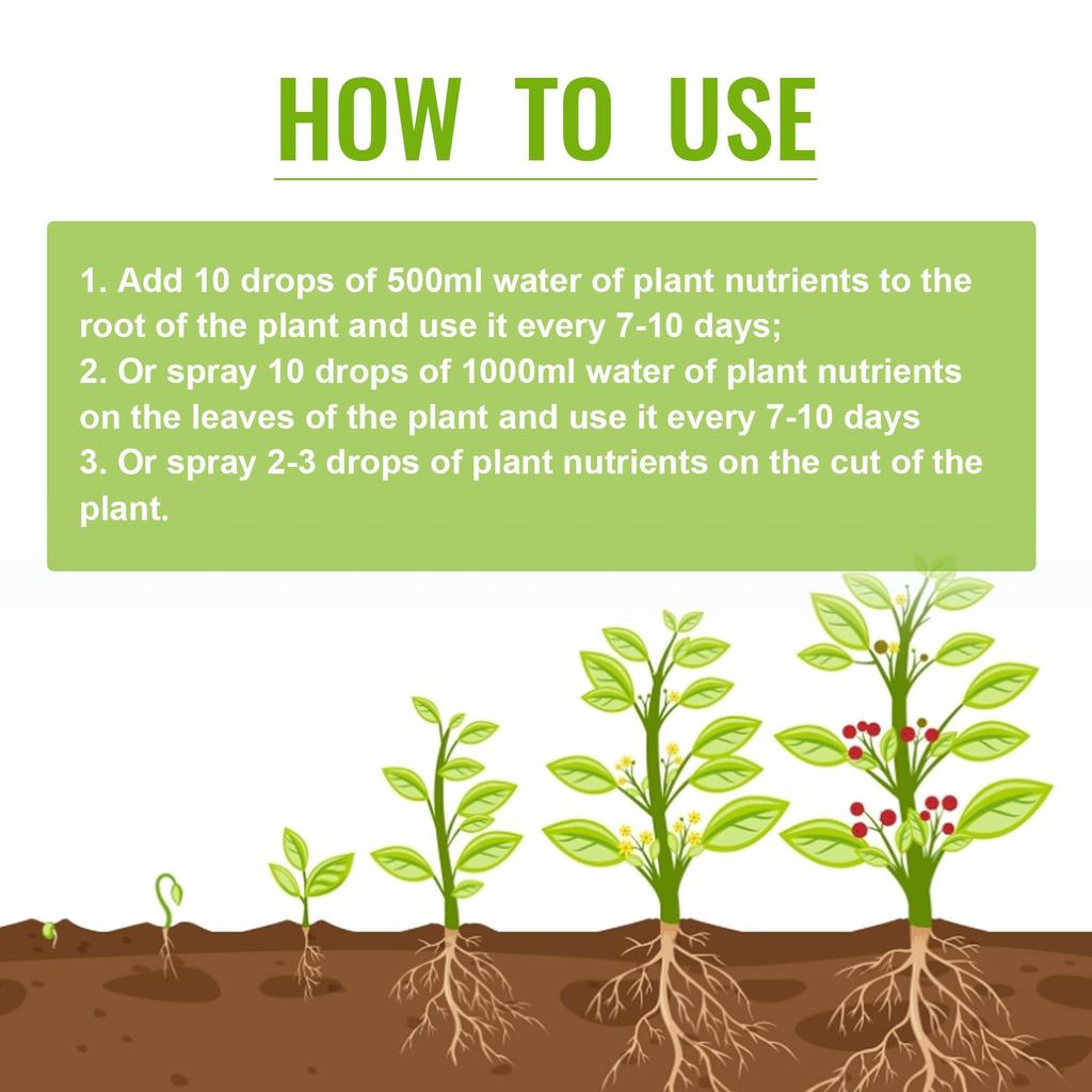 Plant Rooting Promoter, Plant Growth Promoter Supplement, Rooting Hormone And Liquid Fertilizer For Seedlings And Cuttings (1 Bottle, 50ml)