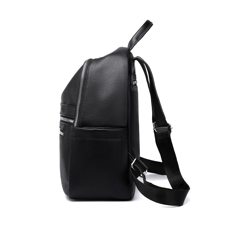 Miękki plecak damski ze skóry Pu Wodoodporny, antykradzieżowy plecak podróżny o dużej pojemności Damskie torby na ramię