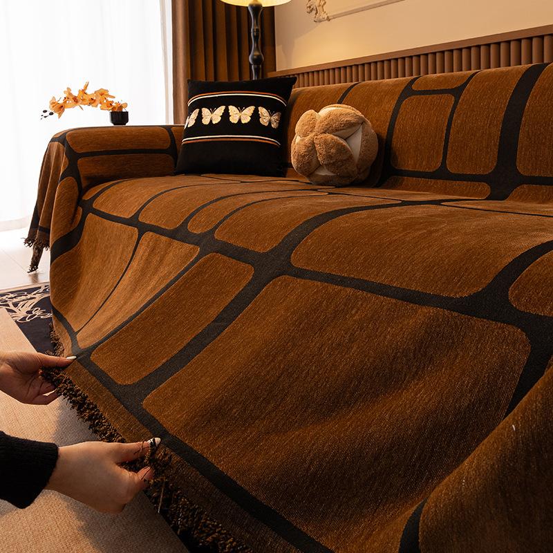 The Sofa Towel Is Universal in All Seasons The New Dirt-resistant Sofa Blanket One-piece Cushion Chenille Cover