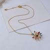 Colorful Zircon Fireworks Necklace - Niche Luxury Design
