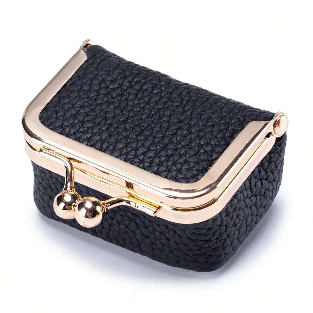 Mini jewelry boxportable solid color coin purse storage boxwith kiss lock travel essential ring box suitable for rings/necklaces