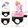 Cute Cartoon Unicorn Bicycle Bell Universal Loud Safety Horn Balance Bike Skateboard Scooter Parts Sport Science Gift for Adults