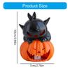 Jacks O Lanterns Light up Halloween Pumpkin Decors Halloween Party Decorations with LED Light for Desk Table Decors