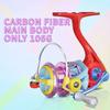 Multicolor Carbon Fiber Saltwater and Freshwater Spinning Reel High Speed Gear Ratio Anti-corrosion Stainless Steel Material Perfect Gift