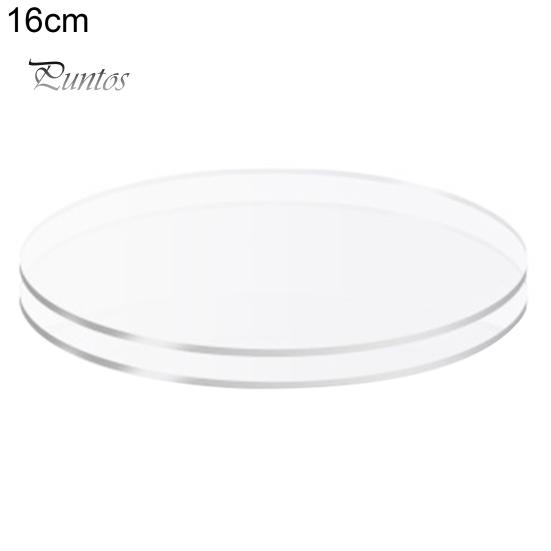 

2 шт. Нелипкие тарелки для торта, многоразовые акриловые диски для торта с масляным кремом для сервировки тортов 16cm