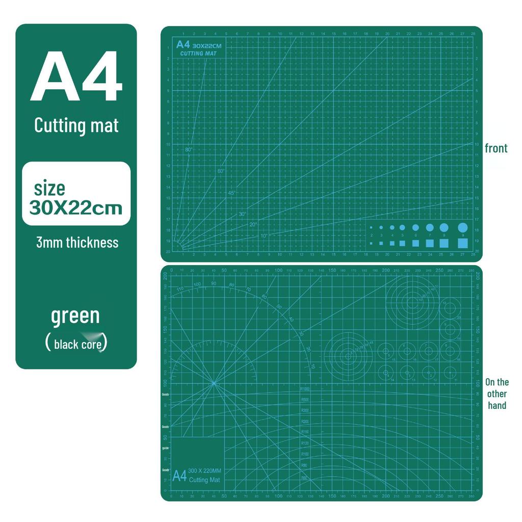 A3 3mm Extra Thick Cutting Mat: Handmade, Durable Pad for Paper Cutting & Writing