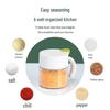CHAHUA Dot Pattern Sealed Glass Spice Jar