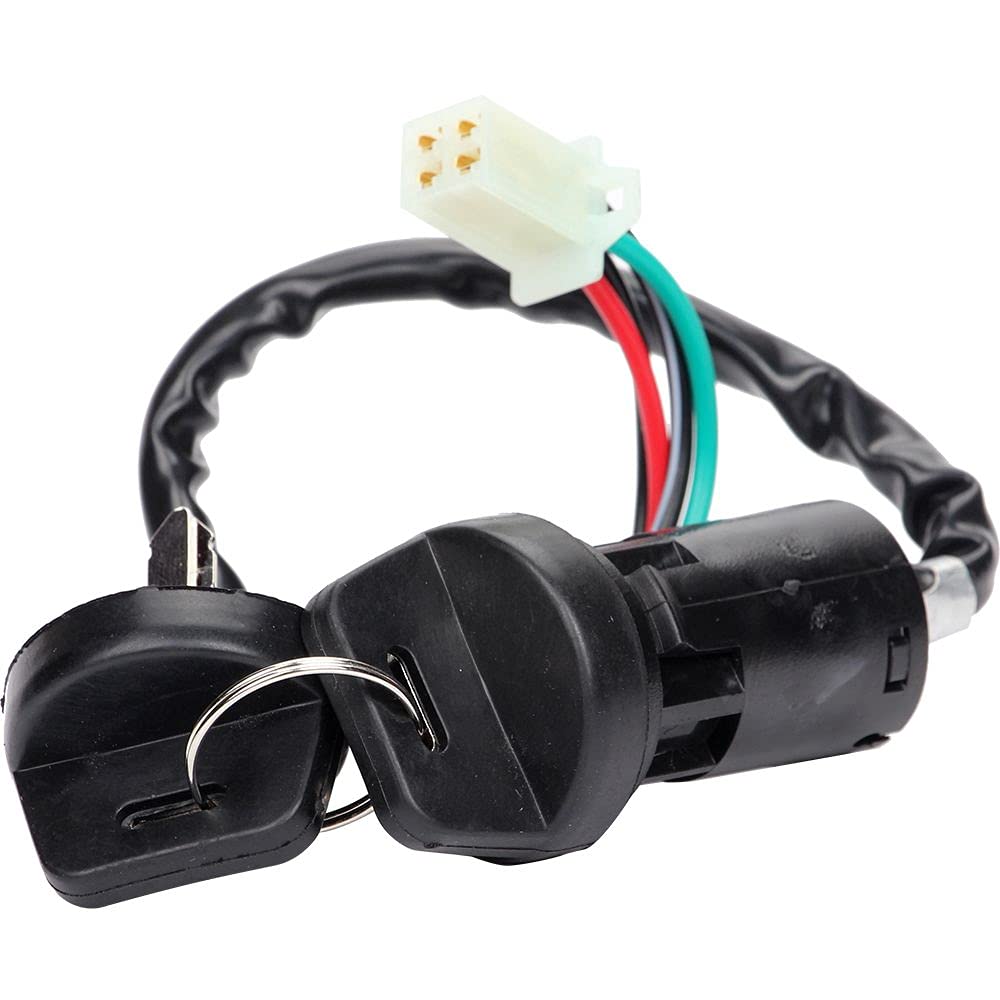 Ignition Key Switch with Cap for 50cc 70cc 90cc 110cc 125cc 150cc 200cc 250cc TaoTao SUNL ATV Dirt Bike Electric Scooter