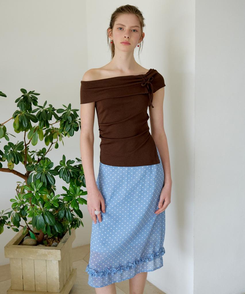 Ollibeudeollibeu Dot Frill Layered Skirt Ow6Ms4650