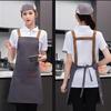Solid Color Kitchen Apron Oil Resistant Cleaning Apron Waterproof Apron  Restaurant