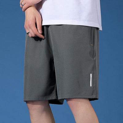 Men's Quick-Dry Zippered Sport Shorts - Casual, Loose, Five-Point Basketball Style