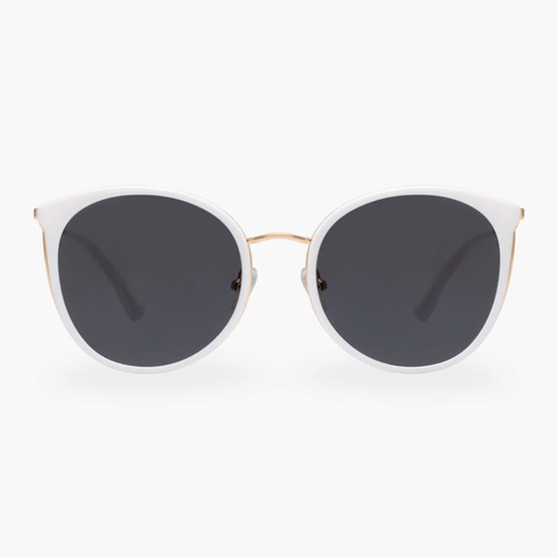 RECLOW RECLOW STAINLESS ROMA WHITE SUNGLASS