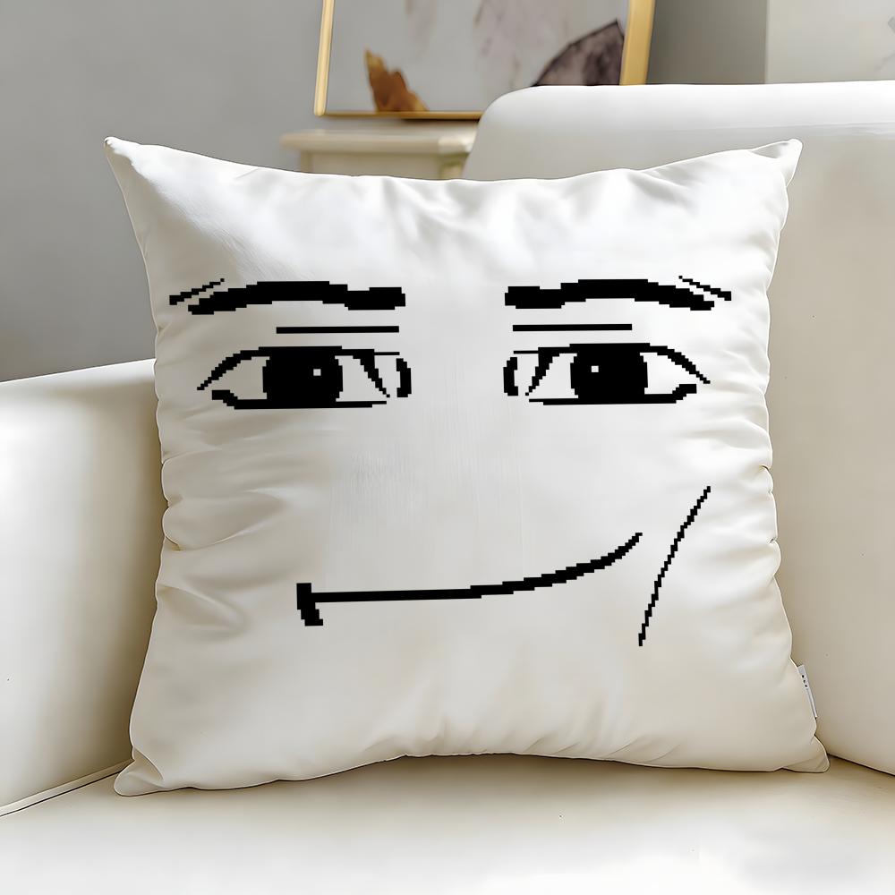 Классический арт-дизайн Чехол на подушку с изображением мужского лица Мягкий Легко стирающийся Наволочка Универсальный для дивана, кровати, путешествий и офиса 30X30cm